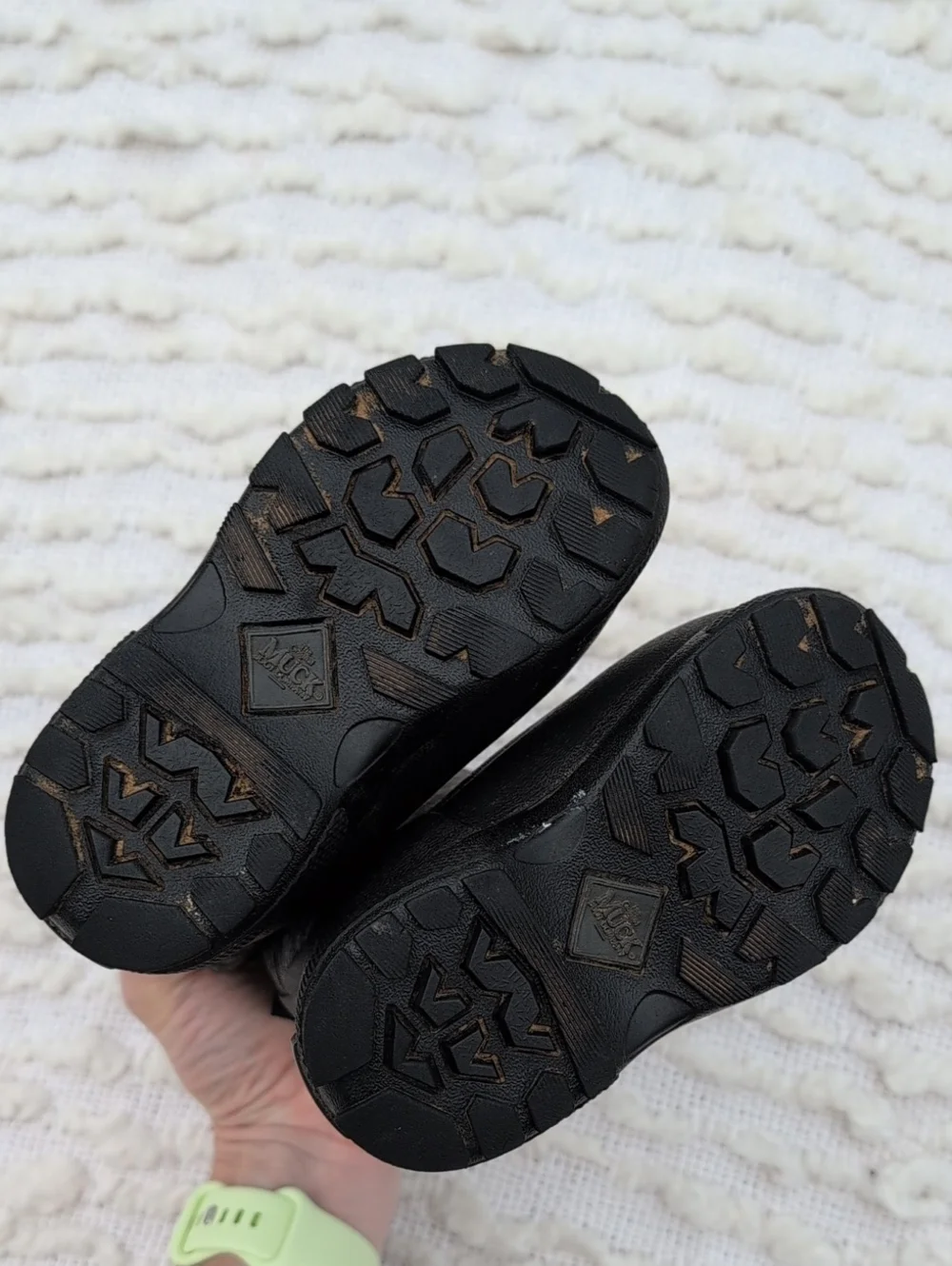 Muck Boot Company Black Gray Kids Toddler 7 Waterproof Boots Hunting Outdoor